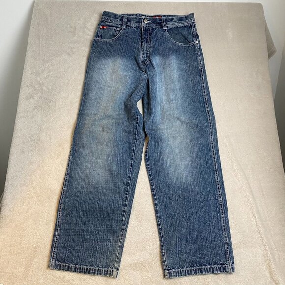 Southpole Mens Jeans Size 36 Relaxed Fit Blue Denim - Picture 16 of 16